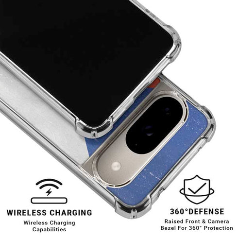 Czech Republic Flag Distressed Google Pixel 10 Clear Case